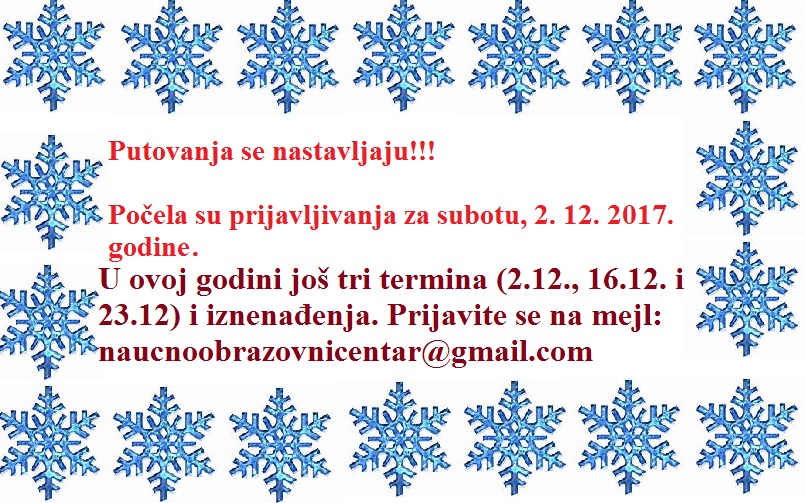 Putujemo i u decembru